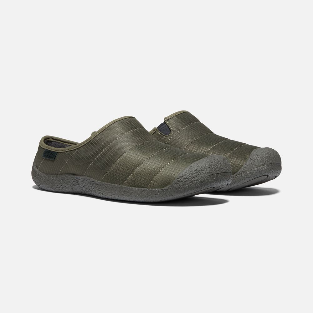 Keen Tofflor Herr Olivgröna - Howser Slide - 582649PTY